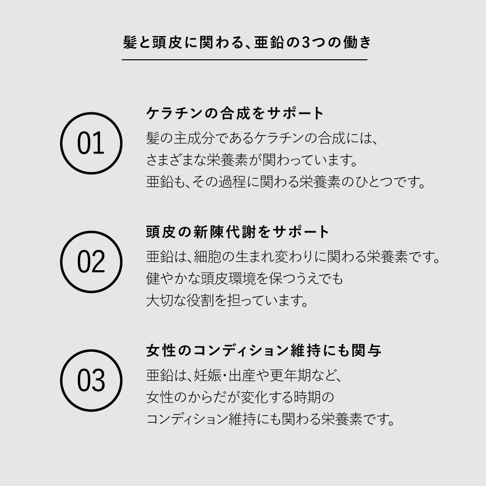 髪と頭皮のための　　「亜鉛測定キット」